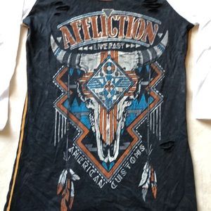 NWT Affliction AC Albuquerque Jersey Tee XS